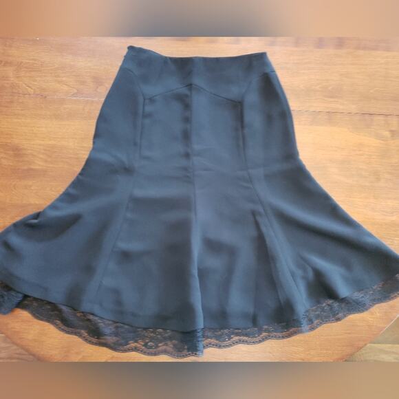 Zara‎ midi 4 skirt black with side zipper - Picture 1 of 6